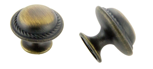 Andrew Claire Collection 30mm Rope Knob Antique Satin Brass (AC-81784.ABSB)
