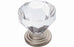 1-1/4" Knob Clear/Satin Nickel  Traditional Classics Collection