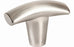 1-3/4" Arched Knob Brushed Nickel - Meadow Collection