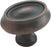 1-1/2" Long Oval Cabinet Knob Oil Rubbed Bronze - Manor Collection