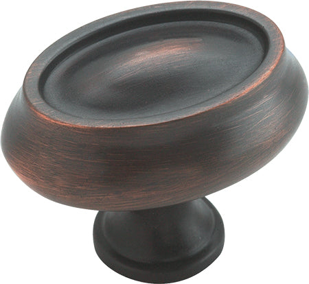 1-1/2" Long Oval Cabinet Knob Oil Rubbed Bronze - Manor Collection