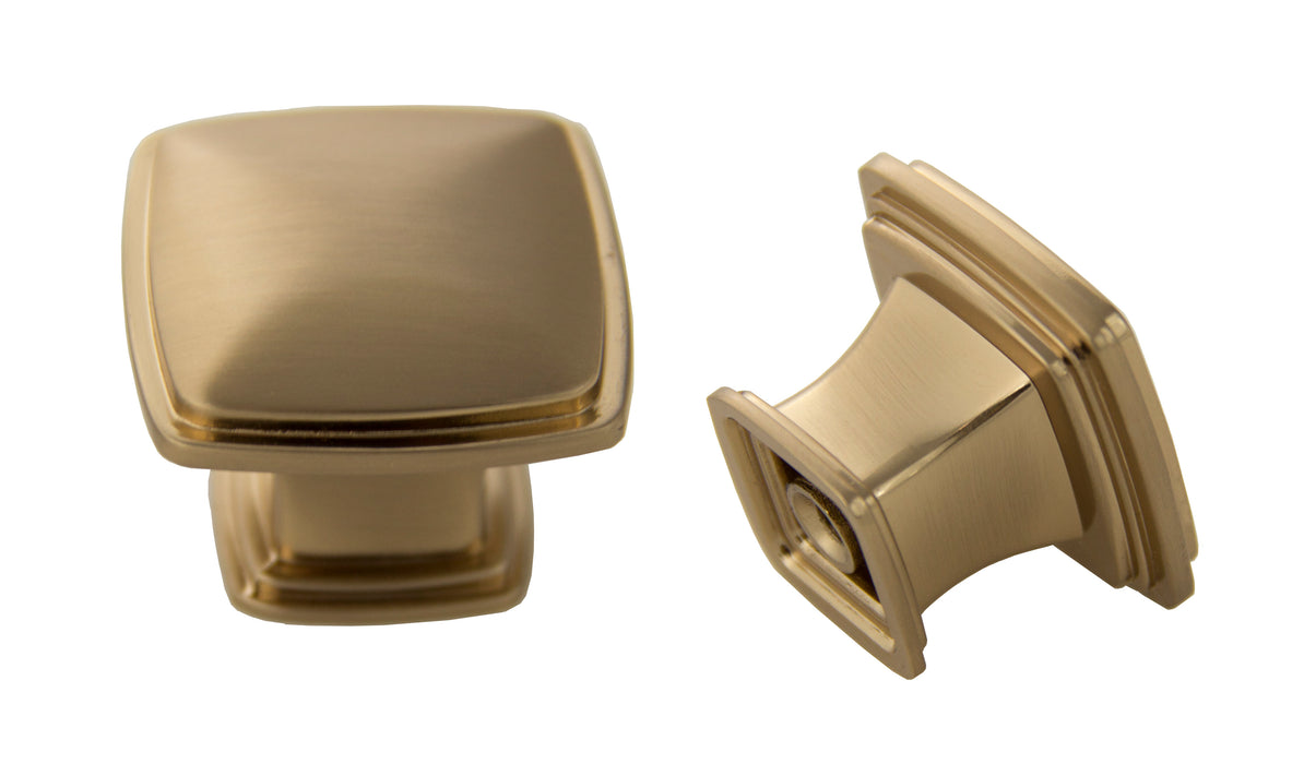 Andrew Claire Collection 32mm Square Knob - Rose Gold