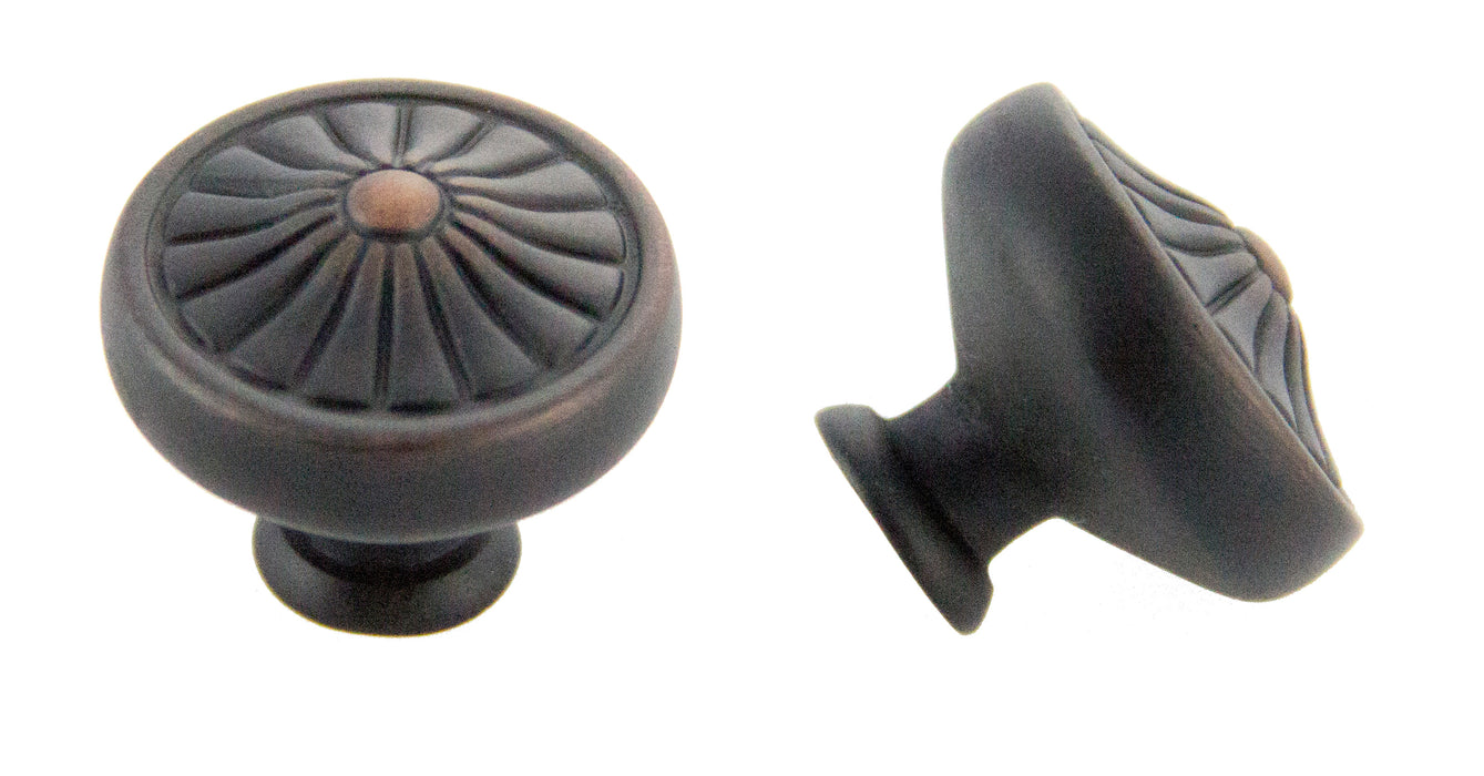 Andrew Claire Collection 32mm Pinwheel Knob Oil Brushed Bronze (AC-81353.10B)