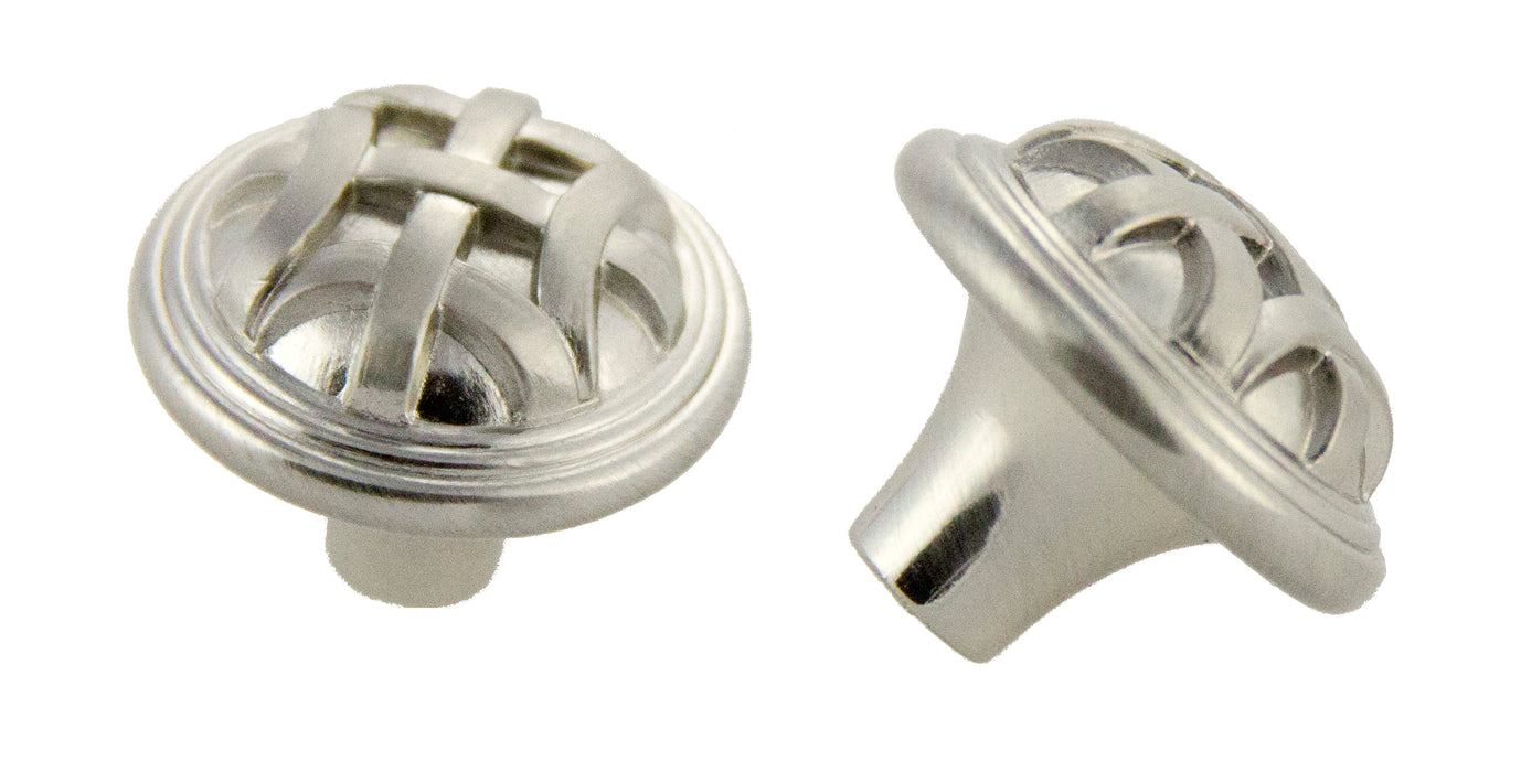 Andrew Claire Collection 32mm Braided Knob Satin Nickel (AC-82115.SN)