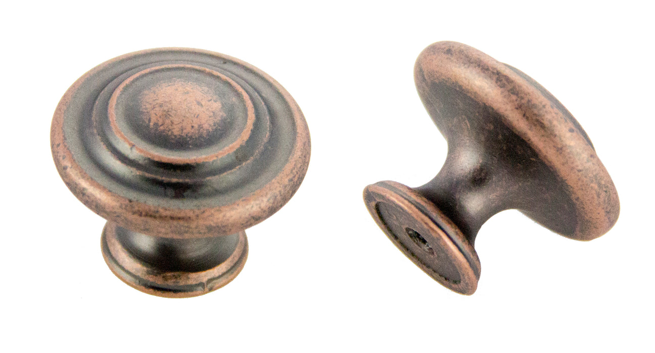 Andrew Claire Collection 1-3/8" Decorative Swirl Knob Antique Copper
