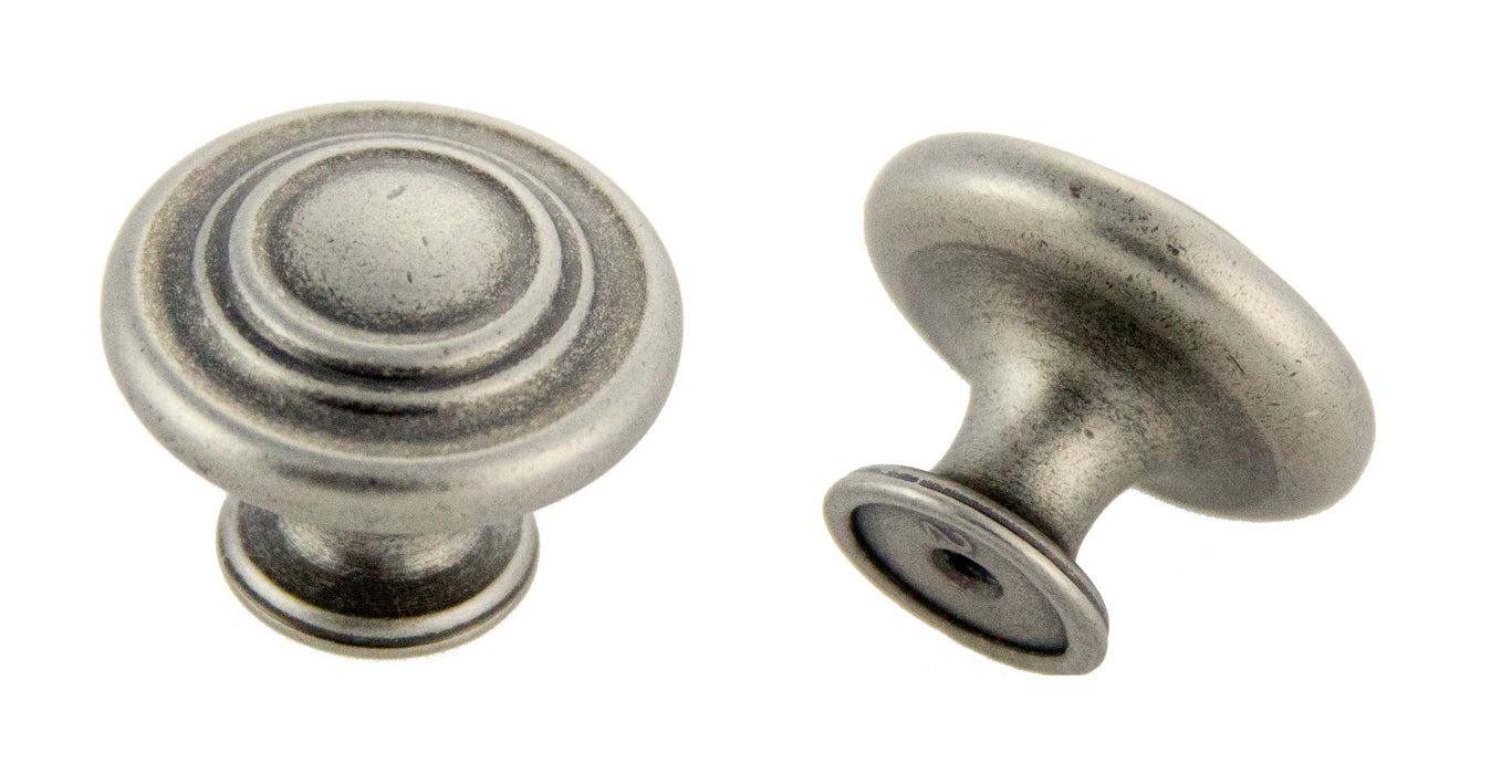 Andrew Claire Collection 1-3/8" Decorative Swirl Knob Weathered Nickel