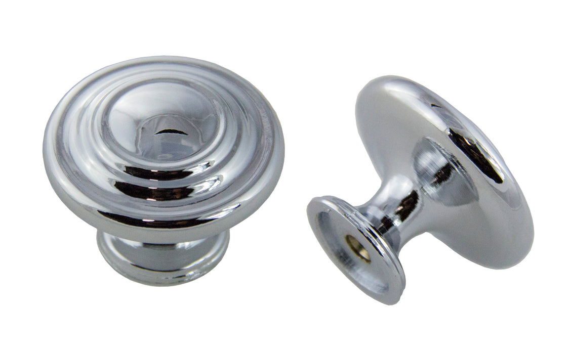 Andrew Claire Collection 1-3/8" Decorative Swirl Knob Polished Chrome