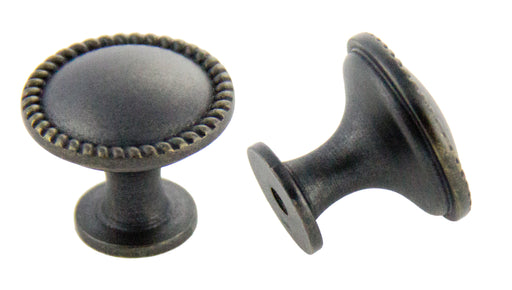 Andrew Claire Collection 30mm Rope Knob Weathered Black (AC-972.DACM)