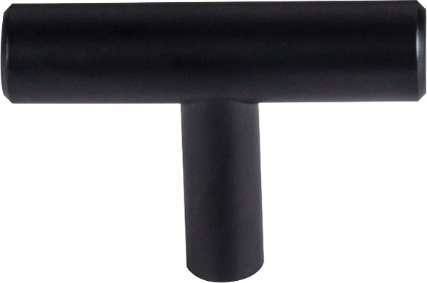 2" Hopewell T Knob Flat Black Hopewell Collection