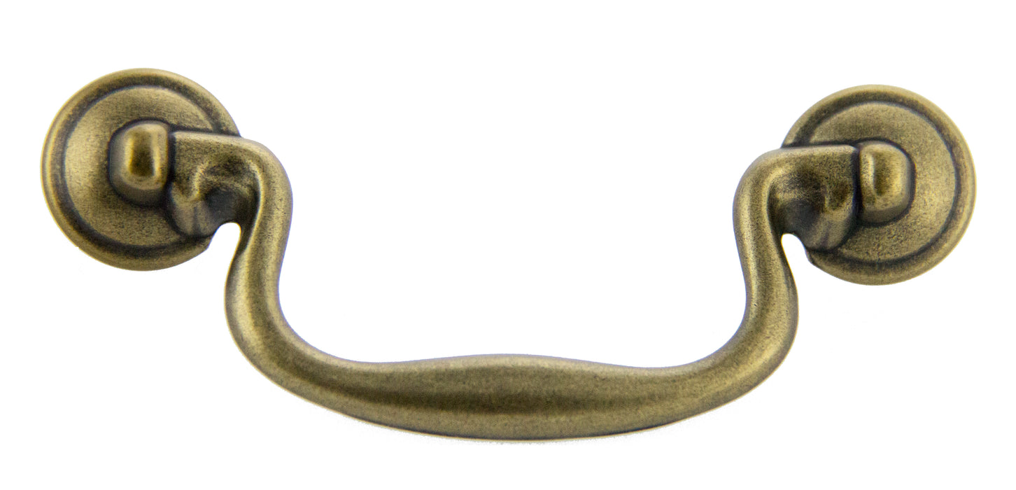 Andrew Claire Collection Traditional Fixed Bail Pull Antique Brass Machined